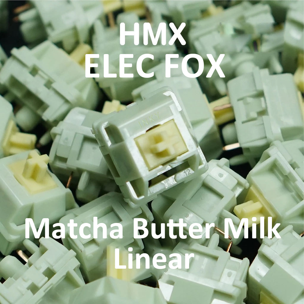 ELEC FOX Matcha Butter Milk Linear Switch 36 Included In Each Jar