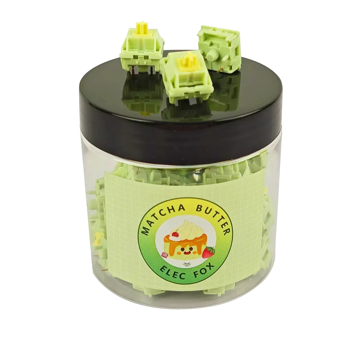 ELEC FOX Matcha Butter Milk Linear Switch 36 Included In Each Jar