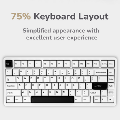 INKY 75 Aluminum Custom Mechanical Keyboard Tri-Mode 75% Layout